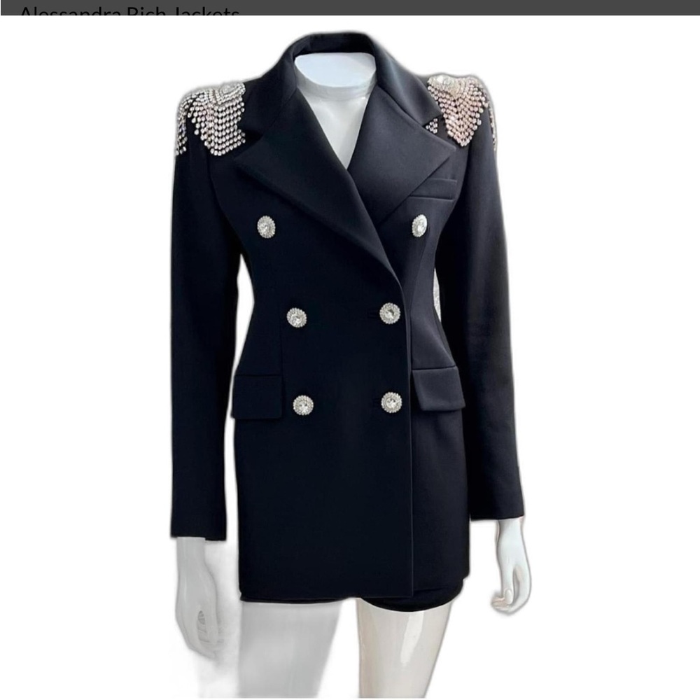 Alessandra Rich Runway Wool Blazer